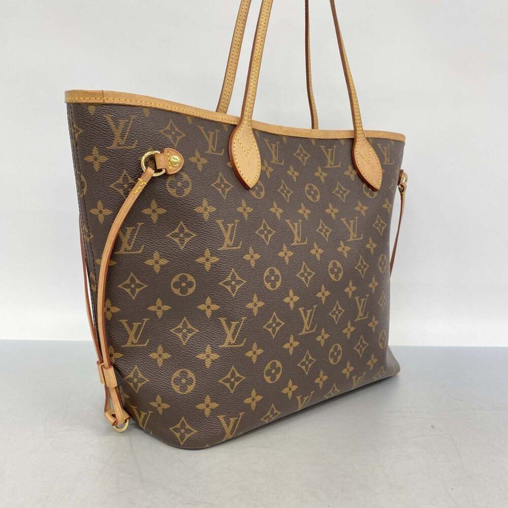 LOUIS VUITTON Brown Monogram Neverfull MM Tote Bag - Picture 2 of 15